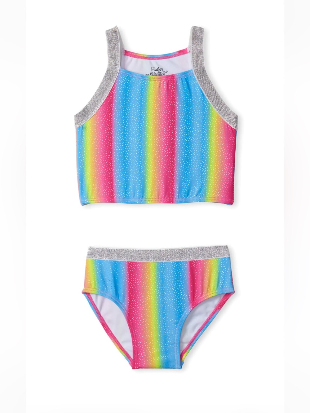 NWT Hatley jellybean rainbow tankini set size 4 🌈